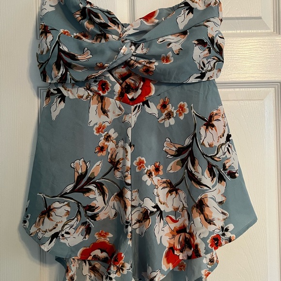 SweatyRocks Blue Sold Out Floral Jumper size M - Picture 11 of 11